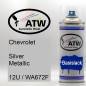 Preview: Chevrolet, Silver Metallic, 12U / WA672F: 400ml Sprühdose, von ATW Autoteile West.